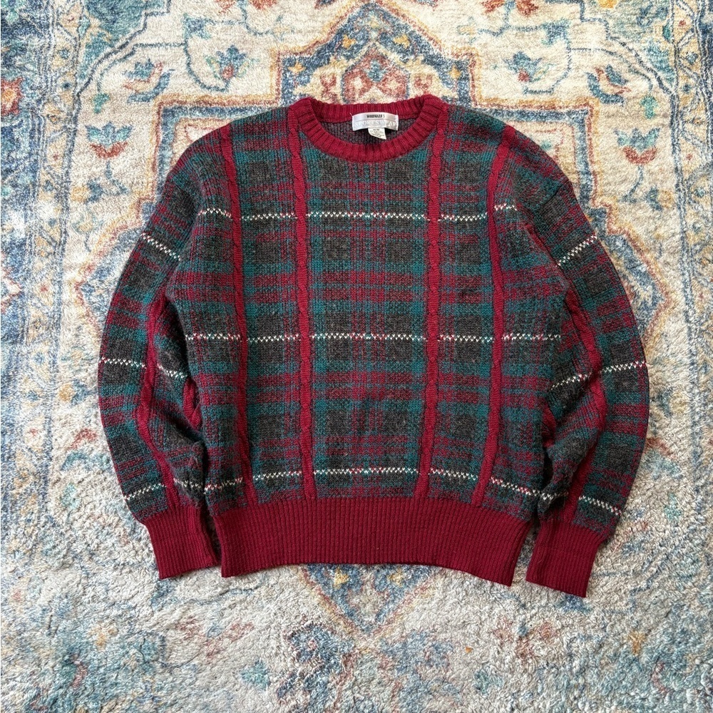 Vintage Woodward’s Plaid Pullover Sweater Medium